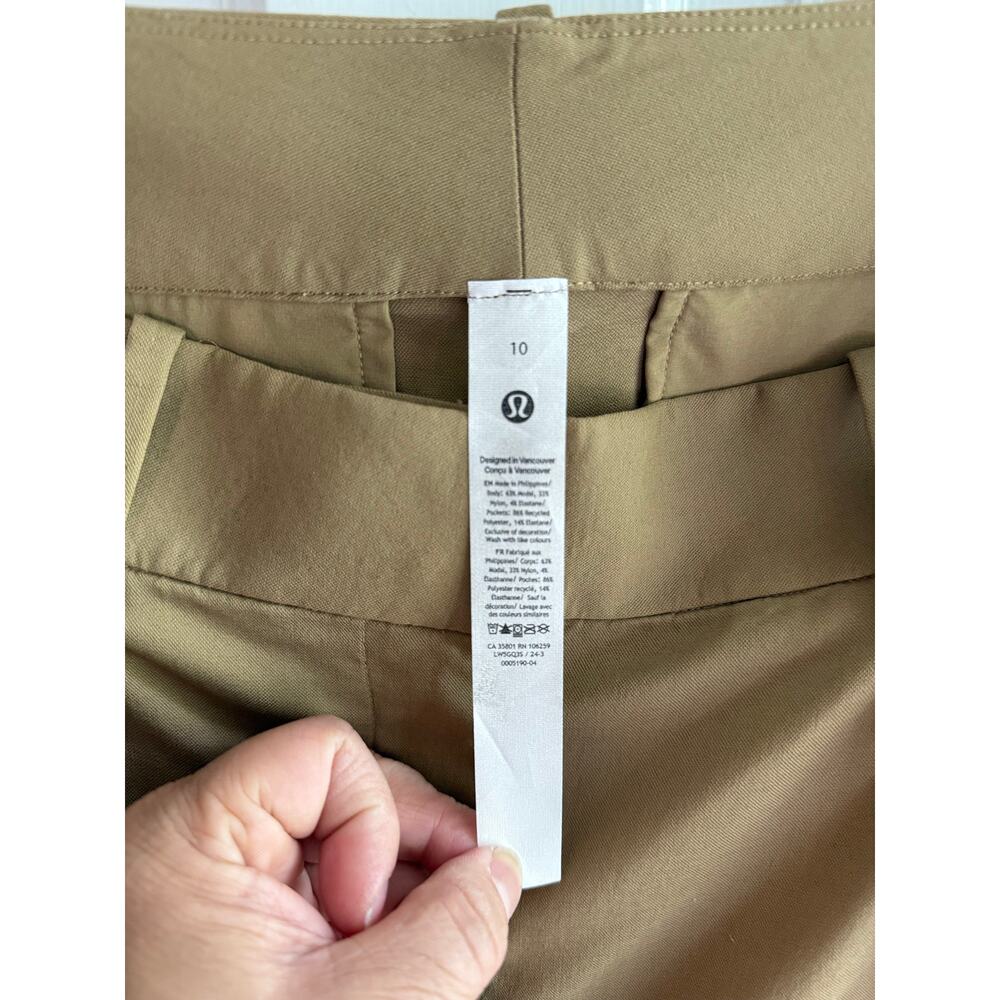 Lululemon High-Rise Wide-Leg Trouser - Khaki - Size 10 - NWOT - Picture 3 of 6